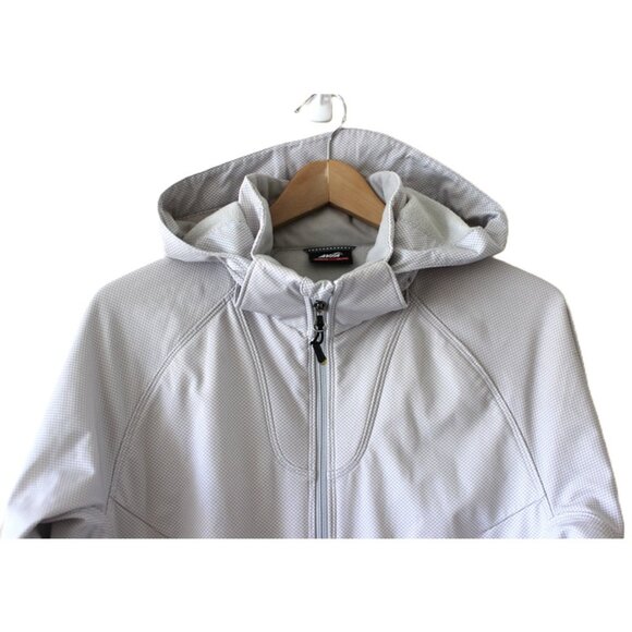 AVIA Spring/Fall Fleece-Lined Hooded Jacket in Light Grey (XL) - Picture 3 of 9